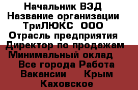 Начальник ВЭД › Название организации ­ ТриЛЮКС, ООО › Отрасль предприятия ­ Директор по продажам › Минимальный оклад ­ 1 - Все города Работа » Вакансии   . Крым,Каховское